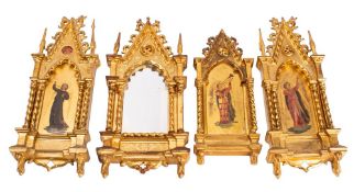 A pair of Italian figural panels of musical angels after Fra Angelico (circa 1400-1455),