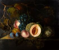 Manner of Johannes Christianus Roedig (1750-1802), late 20th century Still life of stone fruit,