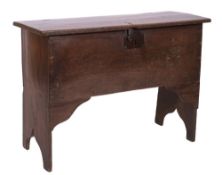 An oak coffer,