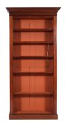 A Victorian mahogany open bookcase,