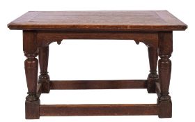 An oak refectory table,