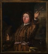 Circle of Willem van Mieris (Dutch, 1662-1747) An alchemist in his workshop,