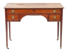 A George III mahogany dressing table,