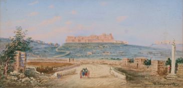 Vincenzo d'Esposito (Maltese, 1886-1946) View of Mdina,