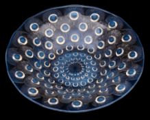 A Lalique bowl Plumes de Paon,