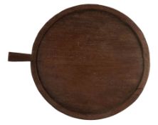 A large treen, probably walnut board, 19th century; probably for culinary use,