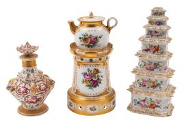 A French porcelain kettle,