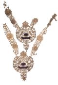 A pair of Indian bullion work tabbards presented by the Maharaja of Balrampur to Mr and Mrs Bates,