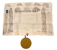 A Victorian Letters Patent for Benjamin Richardson,