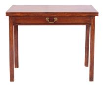 A George III mahogany tea table,