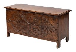 An oak coffer,