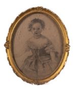 Attributed to Francis Wheatley (British, 1747-1801) Portrait of a young girl Standing,
