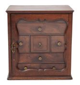 A Victorian mahogany and glazed table cabinet,