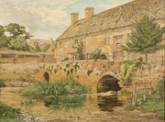 Leonard Brooks (British, 20th century school) Somerton Mill,