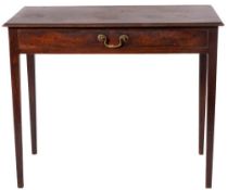A late George II mahogany side table,