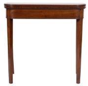 A George III mahogany tea table,