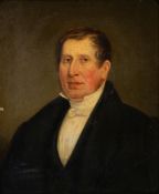 British School (mid-19th century) Portrait of an unknown gentleman bust-length,