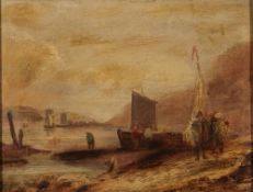 Attributed to Thomas Luny (British, 1759-1837) Coastal scene,