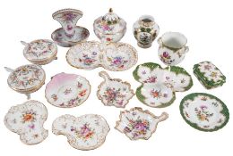 A Quantity of Dresden and other German porcelain,