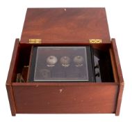 A late 19th century/early 20th century musical box playing eight airs,