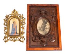 An Italian sculpted softwood frame in Renaissance taste, 19th century,
