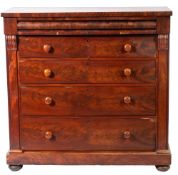 A Scottish Victorian mahogany chest of drawers,