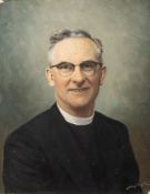 *Henry Wykes (Anglo-Australian, 1874-1964) Portrait of a clergyman,