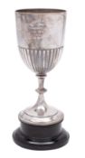 A Victorian silver trophy cup (Colombo Golf Club), makers William Hutton & Sons Ltd,