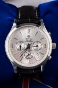 Royal London quartz stainless-steel gentleman's chronograph the dial with chronograph layout and