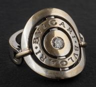 A round, brilliant-cut diamond, 'Astrale Cerchi' ring by Bvlgari, estimated diamond weight ca. 0.