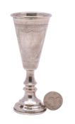 A George VI silver Kiddush pedestal cup, maker J.R.