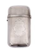 A Victorian silver cigar case, maker George Unite,
