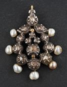 An 18th century/ early 19th century rose-cut diamond,