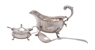 An early George III silver sauceboat, maker William Skeen, London 1762, 255.9gms, 8.