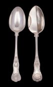 Two Sheffield silver spoons,