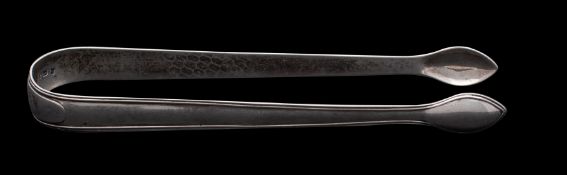 A pair of George III silver sugar tongs, makers Peter and Anne Bateman, London 1813,