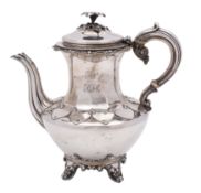 A William IV silver teapot, Edward Edwards Jnr and John & William Barnard,