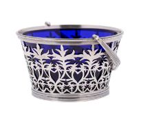 An Edward VII silver cream pail, maker William Comyns, London,