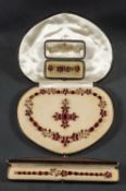 A late 19th century/ early 20th century, pear, round and cushion-shaped,