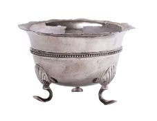 An Irish silver circular sugar basin, makers William Egan & Sons,