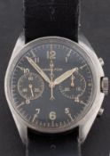Hamilton a gentleman's stainless-steel Fab Four chronograph Pilot wristwatch the black dial with