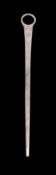 A George III silver meat skewer, maker George Smith II, London 1791,