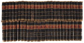 SCOTT, Sir Walter - Waverley Novels. 48 volumes. Dark blue half calf slightly rubbed. Small 8vo.