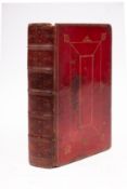COMMON PRAYER - Engraved plates, attractive contemporary crimson morocco, slightly worn on spine,