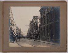 WICKS Henry A pair of large photographs of the High Street and the Close,