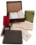 GHANDI, Mahatmar K ... ( 1869 - 1948 ) typed letter in red ink, signed by Ghandi, etc.