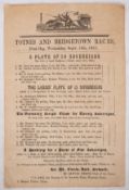 Totnes and Bridgetown races programme.