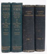 SCOTT'S Last Expedition in two volumes. Being the Journals of Captain R. F. Scott. Plates, maps.