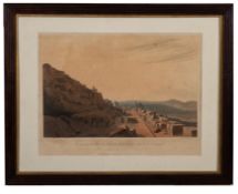 HAYTOR GRANITE QUARRIES: a pair of hand coloured aquatints,