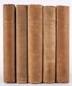 PRATT, Anne - The Flowering Plants and Ferns of Great Britain. 5 volume set.